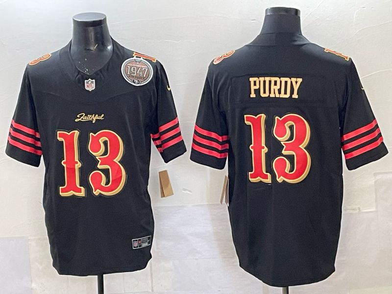 Men Nike San Francisco 49ers #13 Purdy black Limited NFL 2025 Jersey 0012